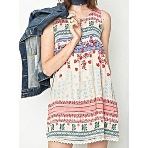 Hayden Cream Cherry Blossom Tank Dress